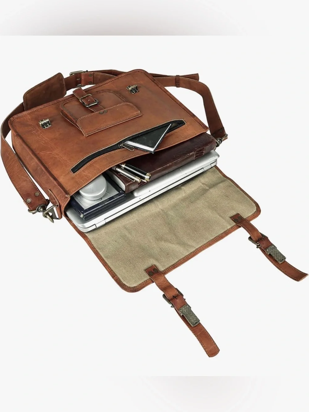 Genuine Leather Messenger Bag